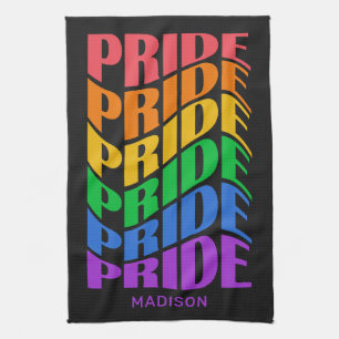 Custom Name Pride Kitchen Towel