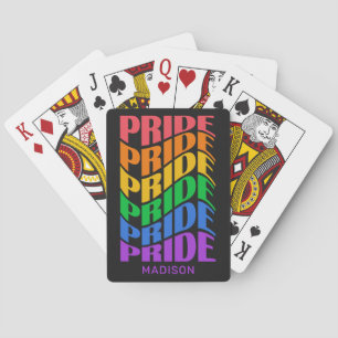 Custom Name Pride Poker Cards