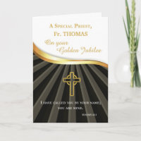 Custom Name Priest Golden Jubilee of Ordination