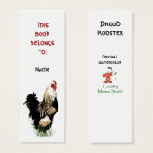 Custom Name Proud Farm Rooster Bookmark (Front & Back)