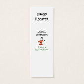 Custom Name Proud Farm Rooster Bookmark (Back)