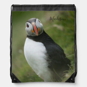Custom name Puffin backpack
