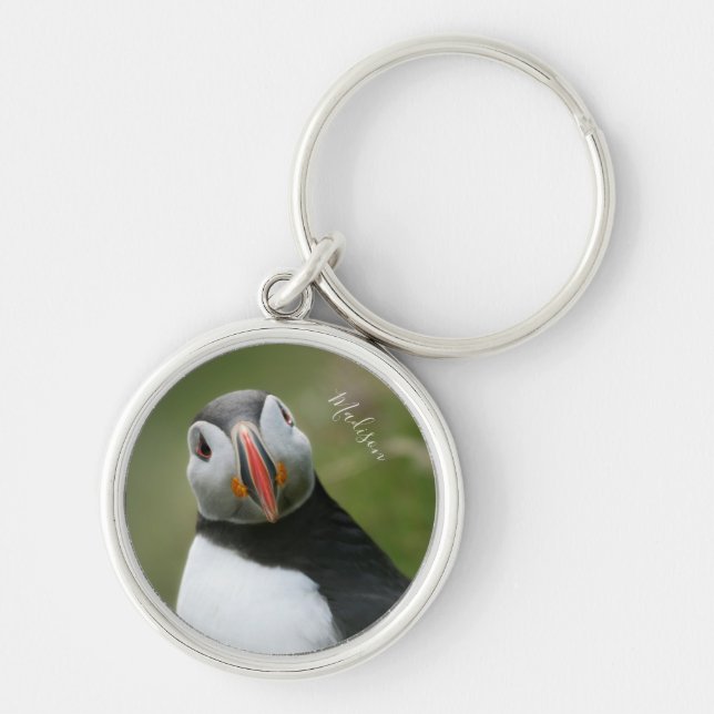 Custom name Puffin key chains (Front)