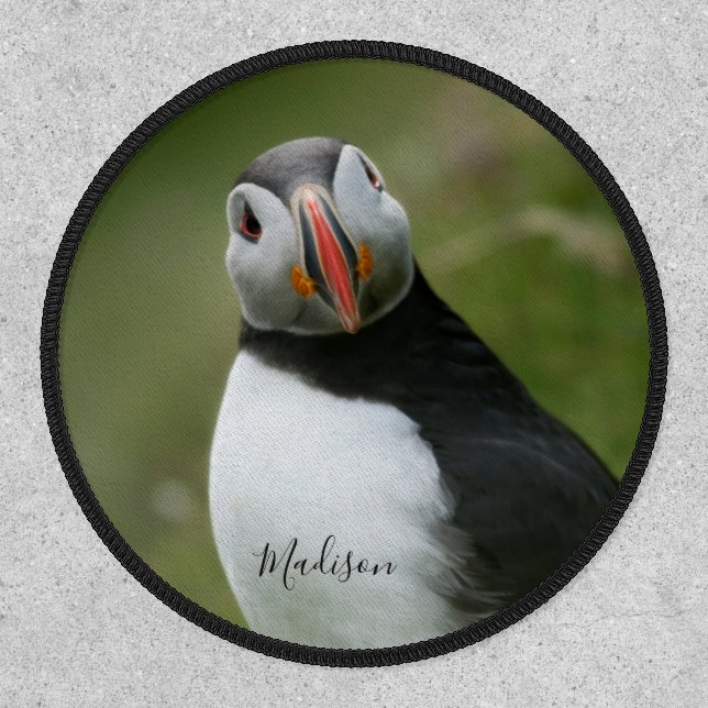 Custom name Puffin Patch (Front)