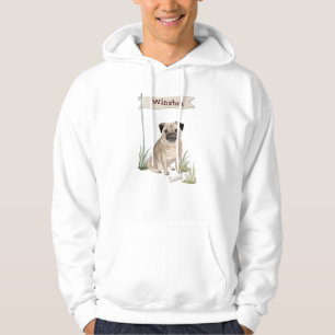 Custom Name Pug Pet Dog Hoodie
