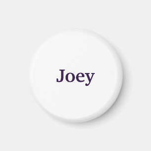 Custom name purple text magnet