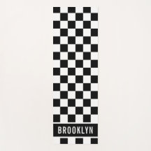 Custom Name Racing Checkerboard Pattern Template