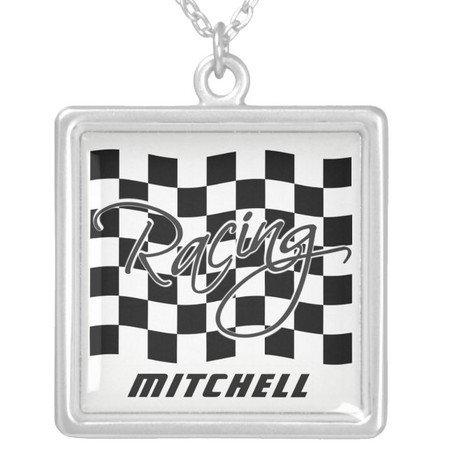Custom Name Racing necklace (Front)