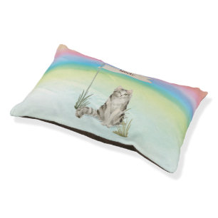 Custom Name Ragamuffin Cat Pet Bed