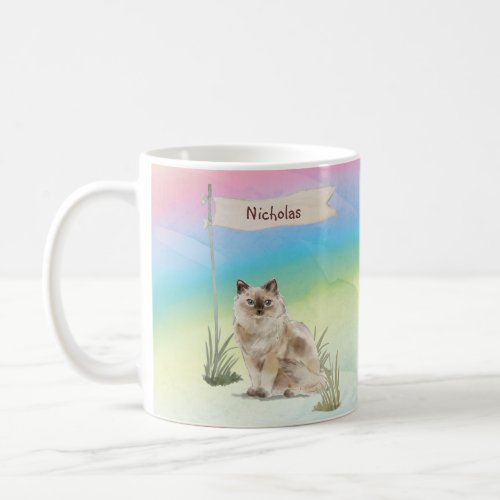 Custom Name Ragdoll Cat Pet Coffee Mug