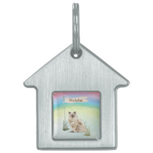 Custom Name Ragdoll Cat Pet ID Tag
