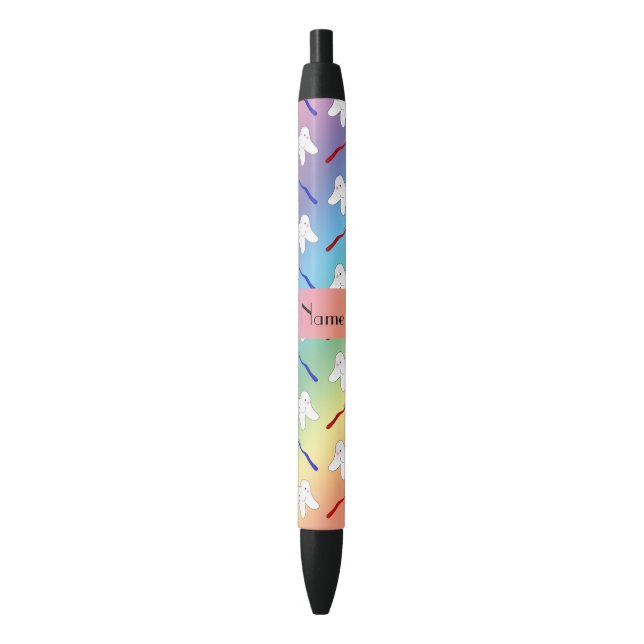 Custom name rainbow brushes and tooth pattern pen (Front Vertical)