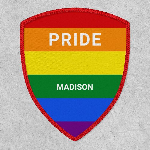 Custom Name Rainbow Pride Patch