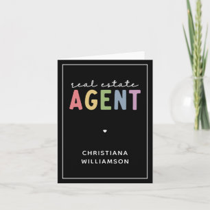 Custom Name Real Estate Agent Realtor Gifts Card