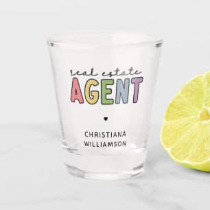Custom Name Real Estate Agent Realtor Gifts Shot Glass