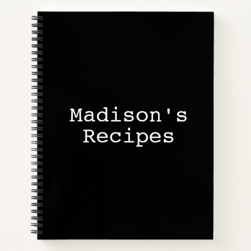 Custom Name Recipe Book Mothers day Birthday gift