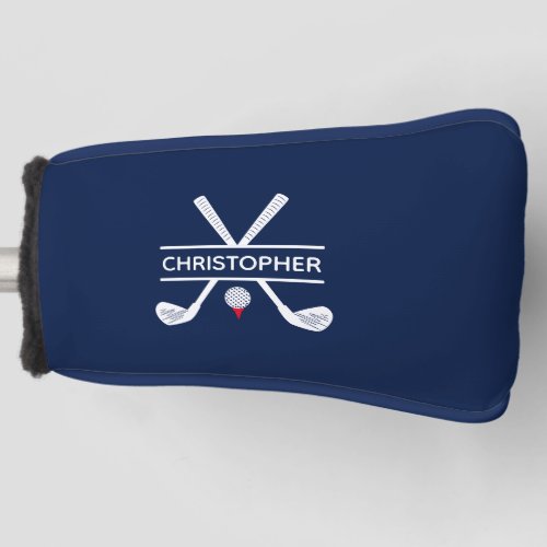 Custom Name Red White Blue Golf Head Cover