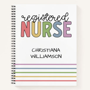 Custom Name Registered Nurse RN Nurse Graduation Notebook