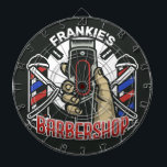 Custom NAME Retro Barber Shop Pole Barbershop Dart Board<br><div class="desc">Custom NAME Retro Barber Shop Pole Barbershop Hair Clippers Design - Click on "Personalize this Template" to customize your Name or Custom Text.</div>