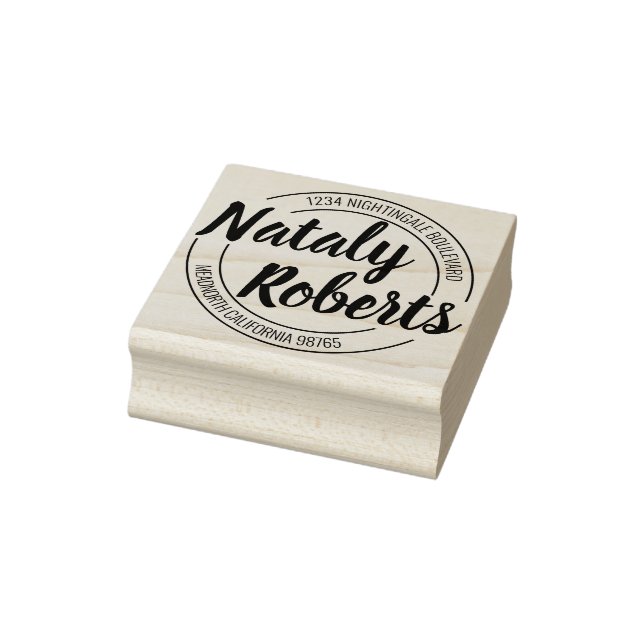 Custom Name Return Address Personalized Rubber Stamp (Stamp)