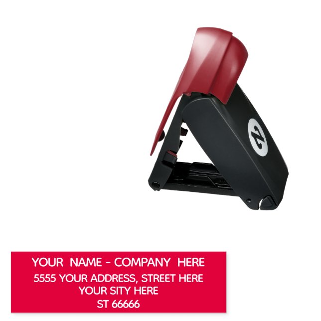 Custom Name Return Address Pocket Stamp (Open with Design)
