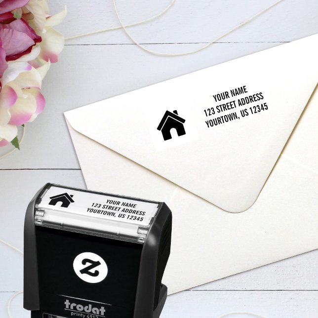 Custom Name Return Address Self-inking Stamp (Creator Uploaded)