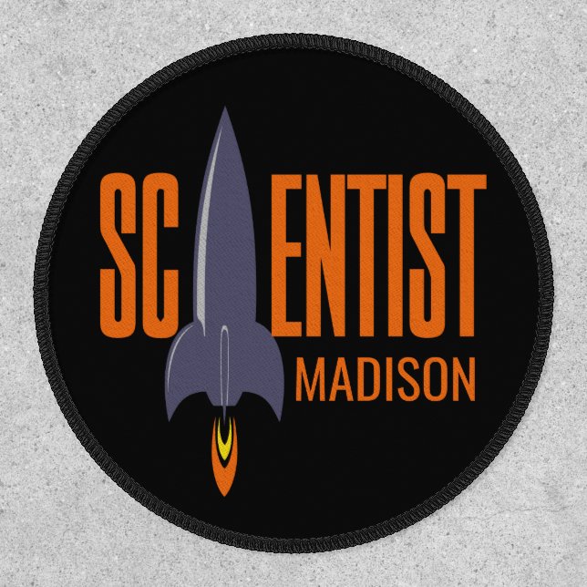 Custom name Rocket Scientist Patch (Front)