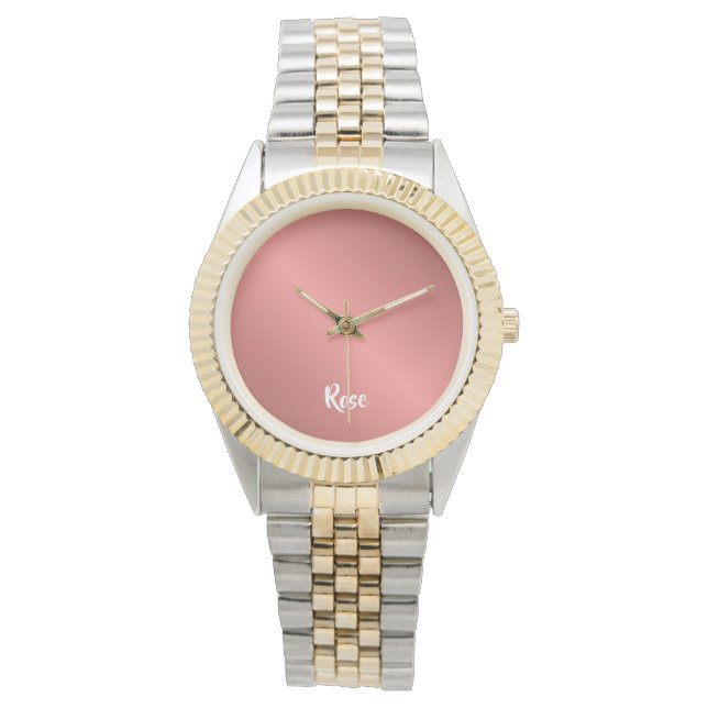 Custom name rose gold watch (Front)