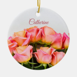 Custom name Roses ornament