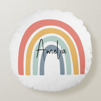 Custom Name Round Pillow