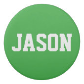 Custom name round soccer ball eraser for kids (Back)