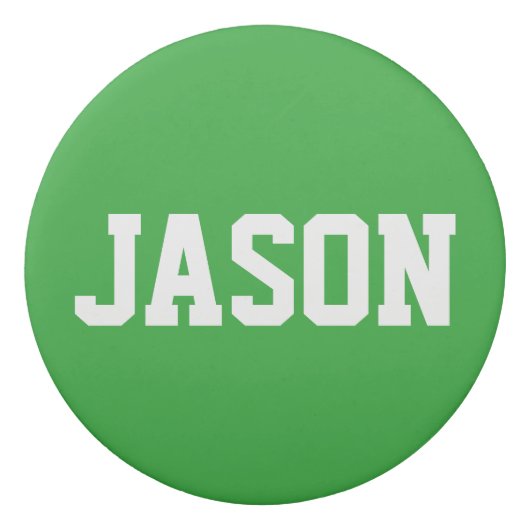 Custom name round soccer ball eraser for kids (Back)