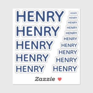 Custom Name Royal Blue 15 Sizes Simple Sticker