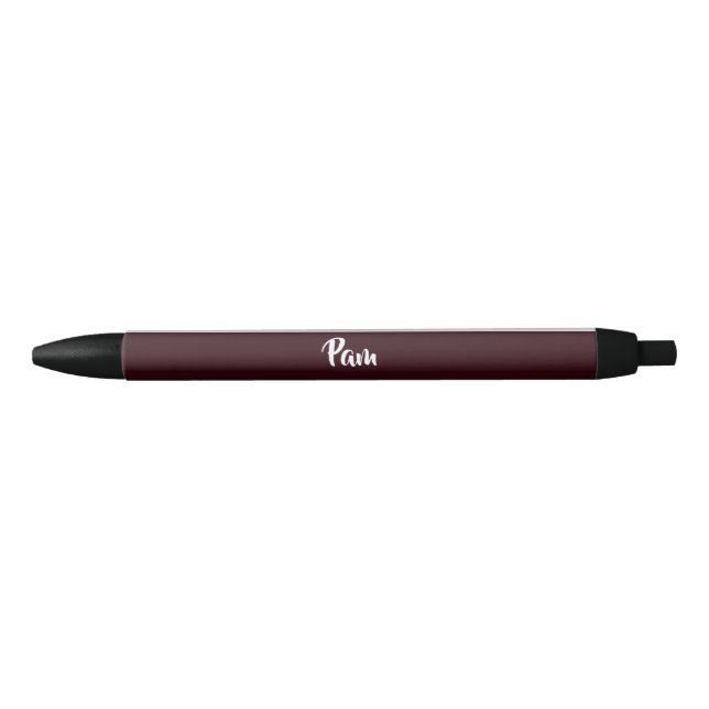 Custom name ruby red gemstones pen (Front)