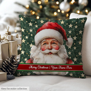 Custom Name Santa Claus Christmas Gift Pillow
