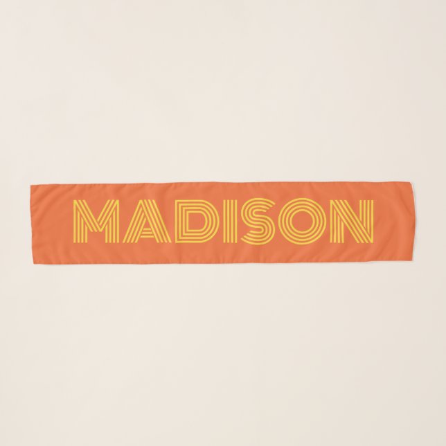 Custom Name Scarf (Front (Horizontal))
