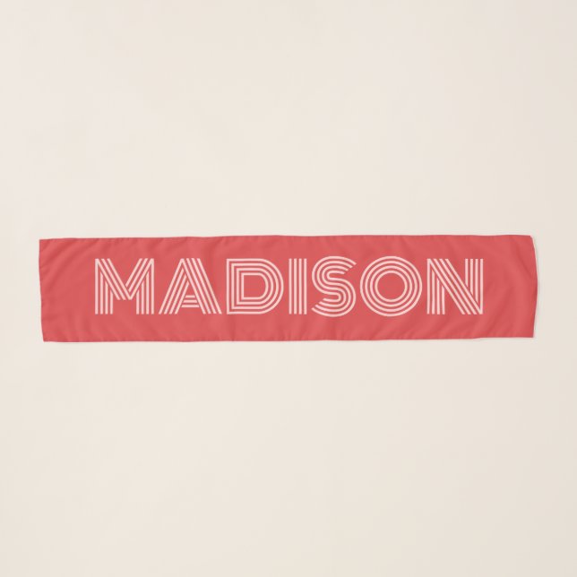 Custom Name Scarf (Front (Horizontal))