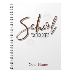 Custom Name School Psychologist's Notebook