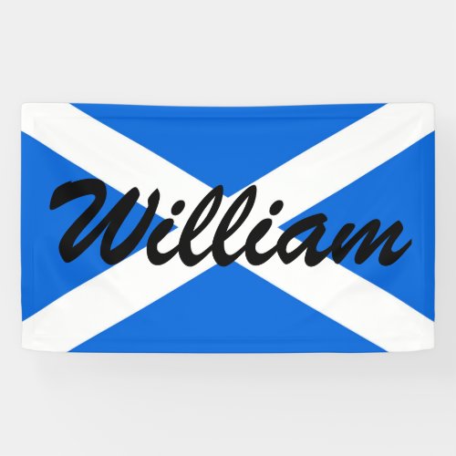 Custom Name Scottish Flag bnrcnt Banner