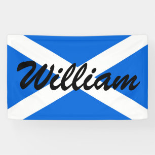 Custom Name Scottish Flag bnrt Banner