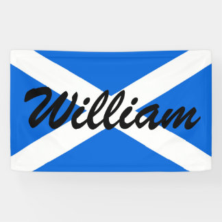 Custom Name Scottish Flag bnrt Banner