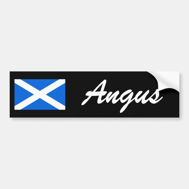 Custom Name Scottish Flag bscnt Bumper Sticker (Front)
