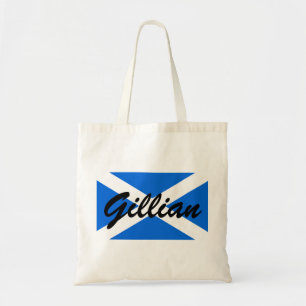 Custom Name Scottish flag btcnt Tote Bag