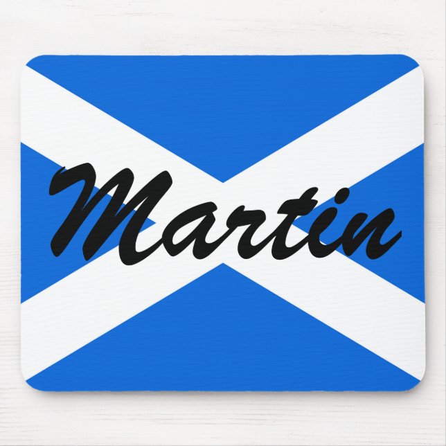 Custom Name Scottish Flag mpcnt Mouse Pad (Front)