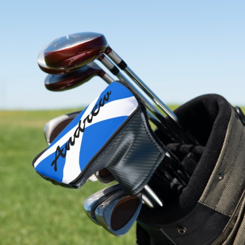 Custom Name Scottish Flag pccn Golf Head Cover