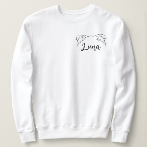 Custom Name Scottish Fold Cat Mom  Sweatshirt