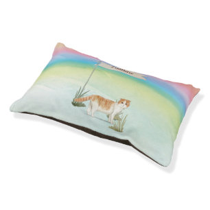Custom Name Scottish Fold Cat Pet Bed