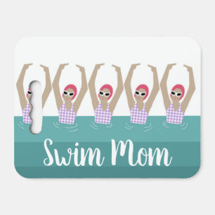 Custom Name Script Artistic Synchro Swim Mom Seat Cushion