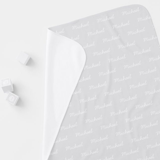 Custom Name Script Baby Boy Girl Baby Blanket (Creator Uploaded)