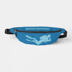 Custom Name Scuba Diver Fanny Pack